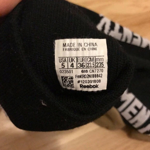 VETEMENTS x Reebok Black Sock Heavy Metal Sneakers - Picture 5 of 5